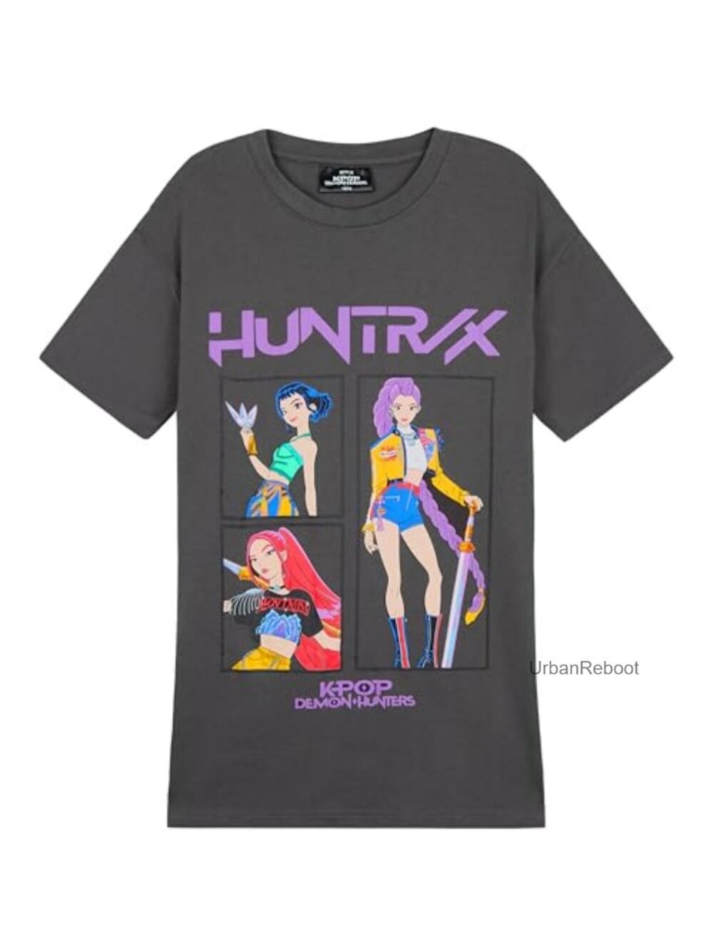 Girls Licensed KPop Demon Hunters Tee Short Sleeve Cotton Blend Pullover Top